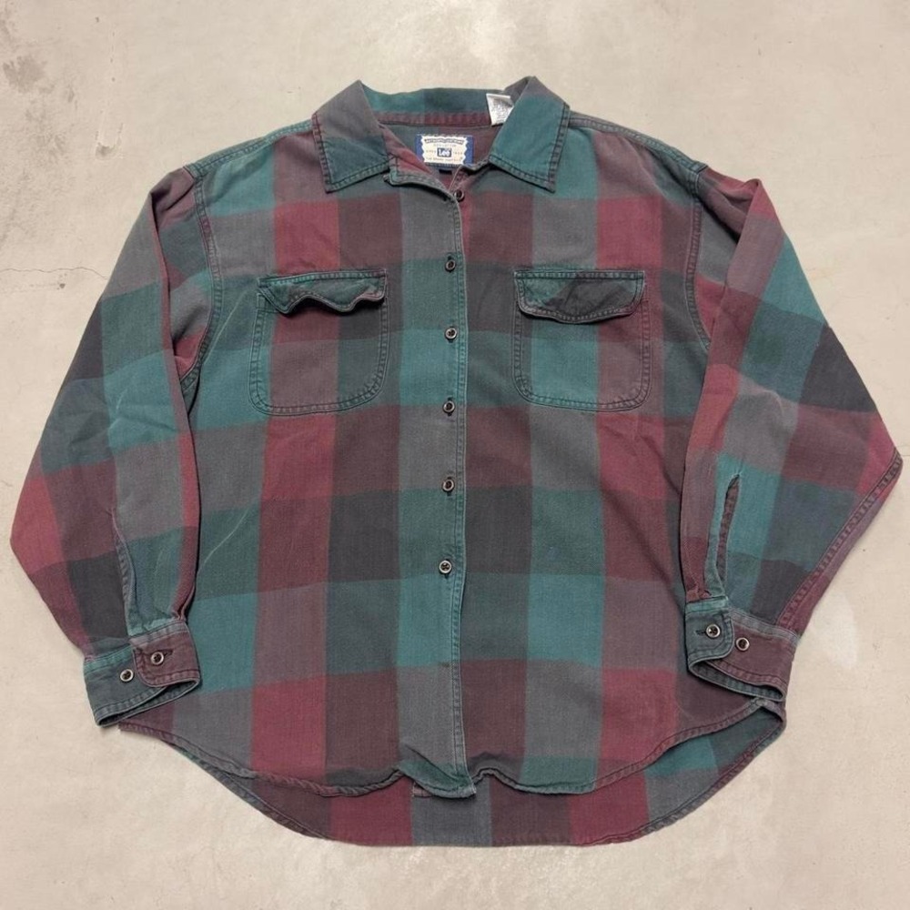 Vintage 90s Lee 100% cotton flannel